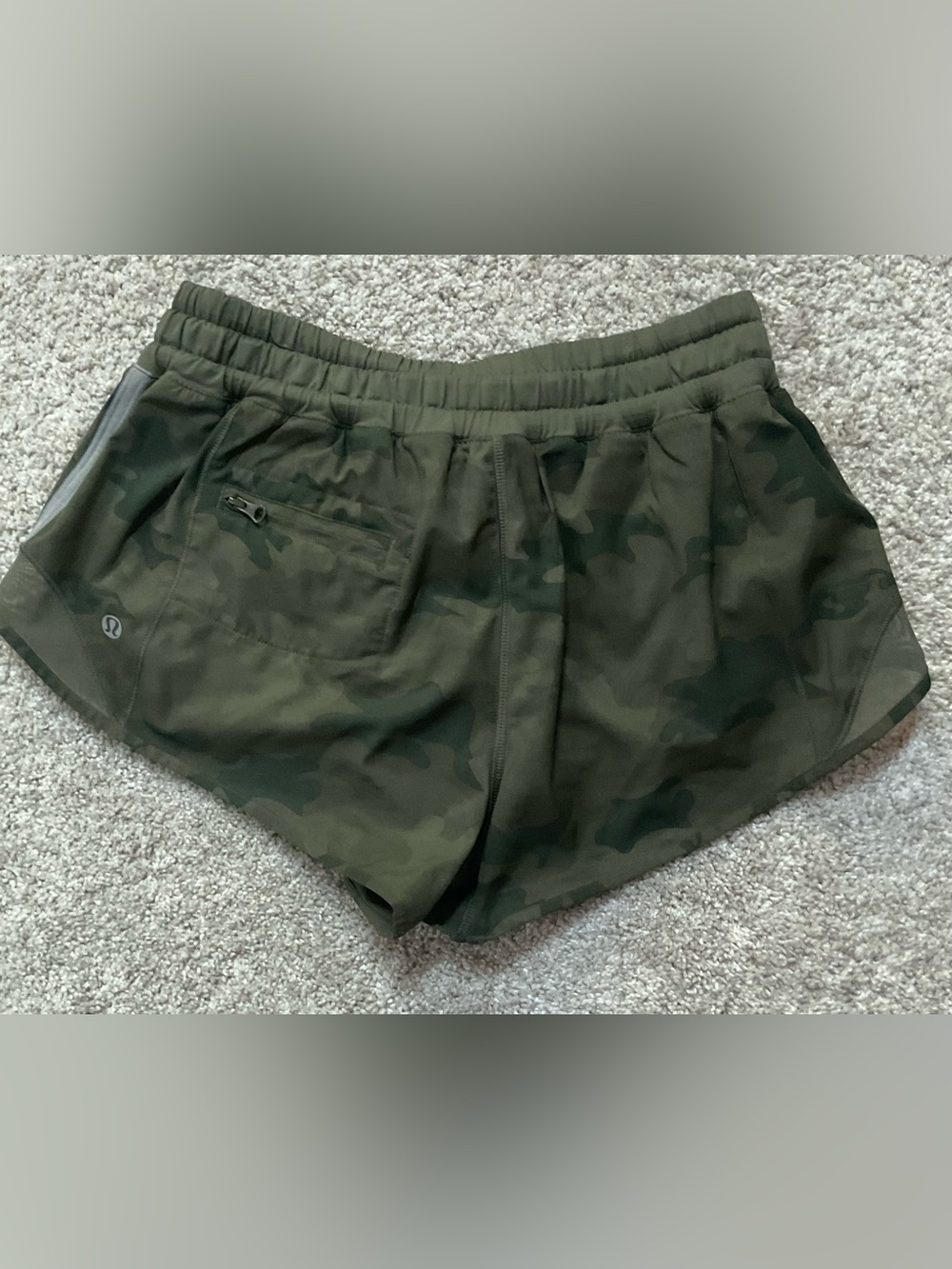 lululemon athletica Men’s Olive Camo Athletic Shorts